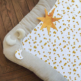 Tapis d'activités safari pour bébé Beige 100x100 cm