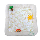 Tapis d'activités safari pour bébé Beige 100x100 cm