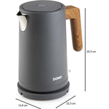 Bouilloire électrique - DOMO - DO9268WK - 2200 W - 1,7 L - Socle 360° - Noir / Bois