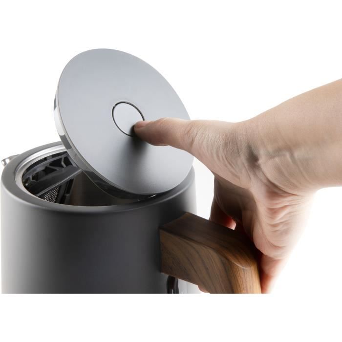 Bouilloire électrique - DOMO - DO9268WK - 2200 W - 1,7 L - Socle 360° - Noir / Bois
