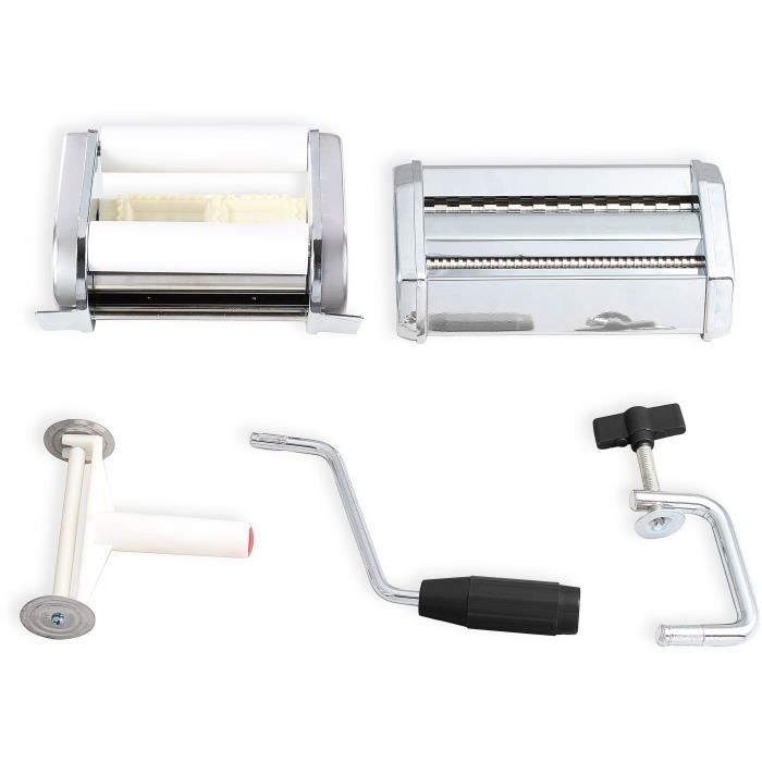 Machine a ravioli et spaghetti - LIVOO - MEN41 - 9 positions - Acier inoxydable - Accessoire de découpe