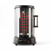 Grill vertical - LIVOO - DOM323 - 1500W - Jusqu'a 2,5 Kg - 1 broche centrale et 10 brochettes de 23 cm - Minuterie et rotation 360°