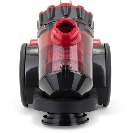 Aspirateur Multi-cyclonique sans sac - LIVOO DOH105R - 700 W - 2 L - 78 dB - Filtre lavable - Embout 2 en 1 - Rouge / Noir