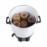 Stérilisateur a bocaux électrique - LIVOO - DOM334 - 1800W - 27L - Ø35 cm - Thermostat réglable et minuterie - Cuve acier émaillé