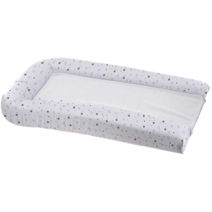 Matelas a† langer avec Èponges amovibles - blanc / gris - 42 x 70 cm