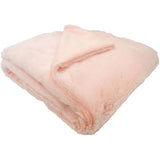 Couverture doublée - DOMIVA - Ultra douce et chaude - 75 x 100 cm - Lait fraise