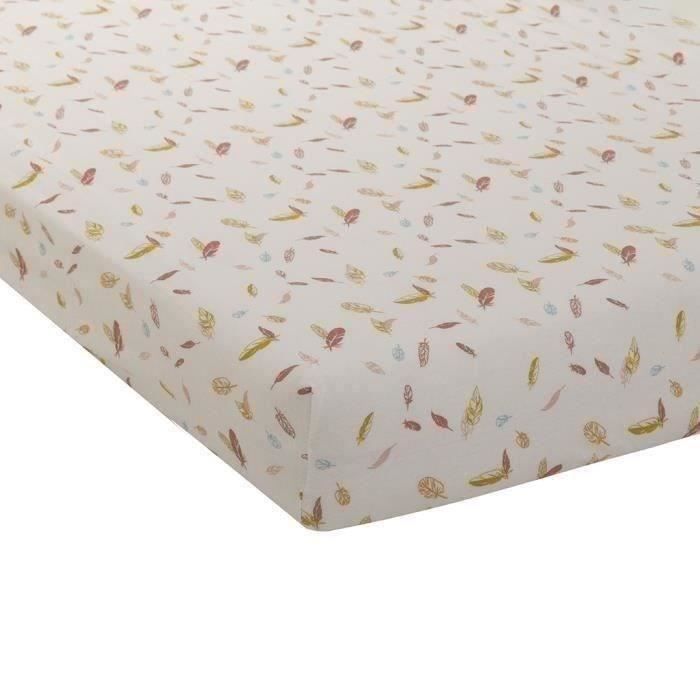 DRAP HOUSSE JERSEY IMPRIME 60x120 cm HAPPY