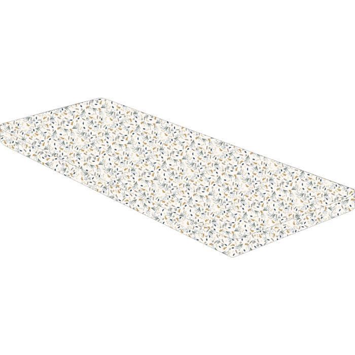 Folding mattress - Fabric - 60x120 cm - Thickness 5cm - 2 flaps - AU FIL DE L'EAU - DOMIVA