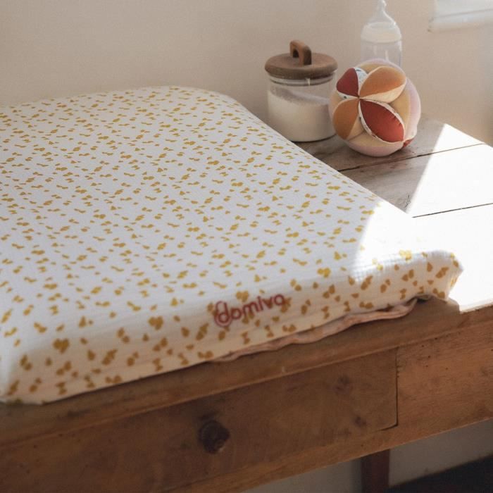 Matelas a langer - DOMIVA - Honey Moon - Ultra confortable - Housse réversible et déhoussable