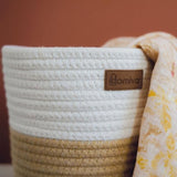 Paniers de rangement - DOMIVA - Honey Moon - Coton tressé