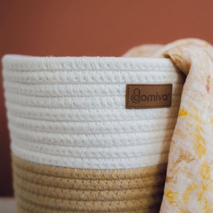 Paniers de rangement - DOMIVA - Honey Moon - Coton tressé