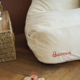 Pouf - DOMIVA - Honey Moon - Velours côtelé - Doux et moelleux - Oreilles de félin