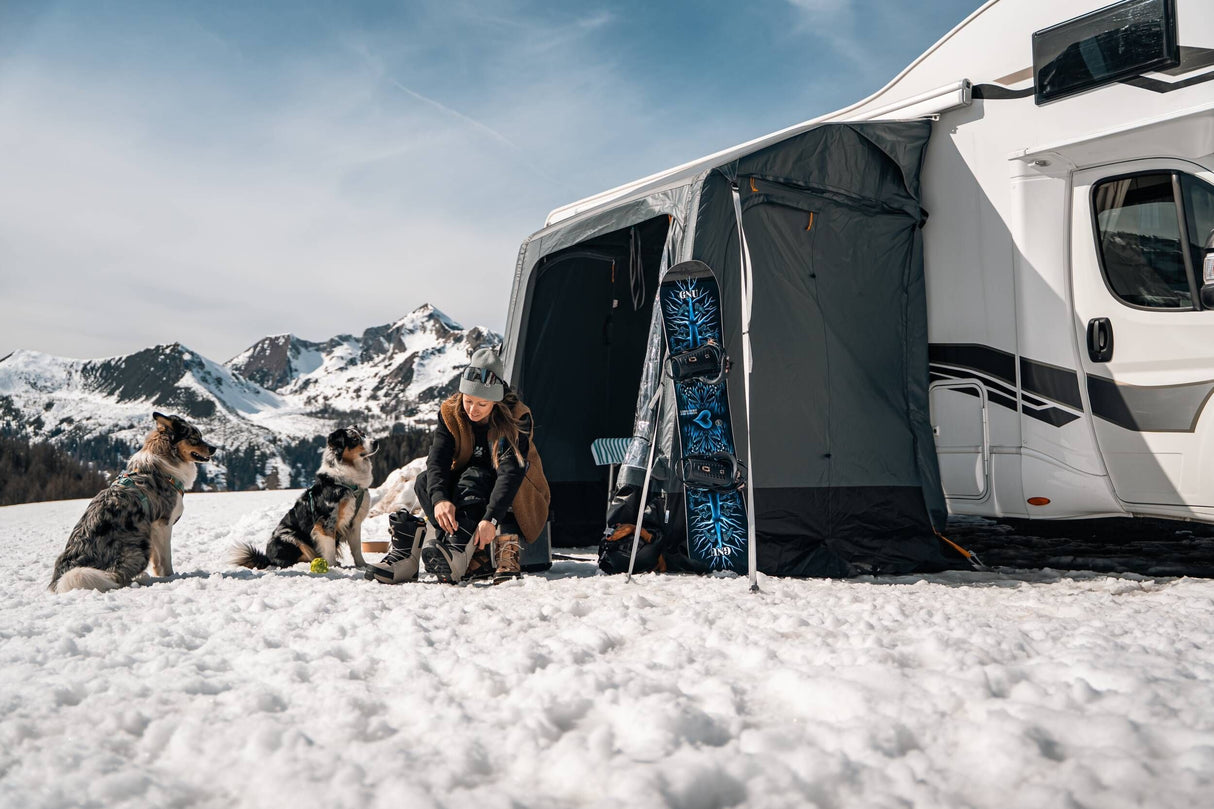 Auvent gonflable - DOMETIC - Winter Air PVC 180 - M - Largeur 1,8 m - Sas neige statique gonflable - Fabriqué en PVC Weathershield