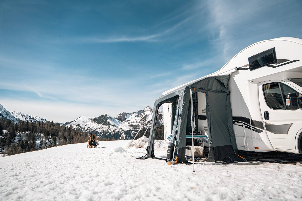 Auvent gonflable - DOMETIC - Winter Air PVC 180 - M - Largeur 1,8 m - Sas neige statique gonflable - Fabriqué en PVC Weathershield