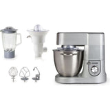 Robot de Cuisine Pro - DOMO - DO9079KR - 1500 W - 6,7 L - Vitesse variable + Pulse - Gris