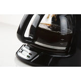 Cafetičre Filtre - DOMO - DO708K - 1000 W - 1,5 L - 12 tasses - Ecran LCD - Minuteur 24 h - Noir et acier inoxydable