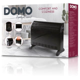 Convecteur de chauffage turbo - 2000 W - DOMO - DO7350CH - 52,5 x 38,8 x 19,5 cm - Noir