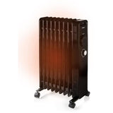 Radiateur a bain d'huile - 2000 W - DOMO - DO7327R - 42,5 x 28 x 64 cm - Noir