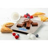 DOMO DO9239W - Balance culinaire éléctronique - Tare - Arret auto - Jusqu'a 1 gramme pres - Plateau de pesage inox