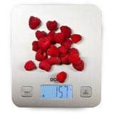 DOMO DO9239W - Balance culinaire éléctronique - Tare - Arret auto - Jusqu'a 1 gramme pres - Plateau de pesage inox
