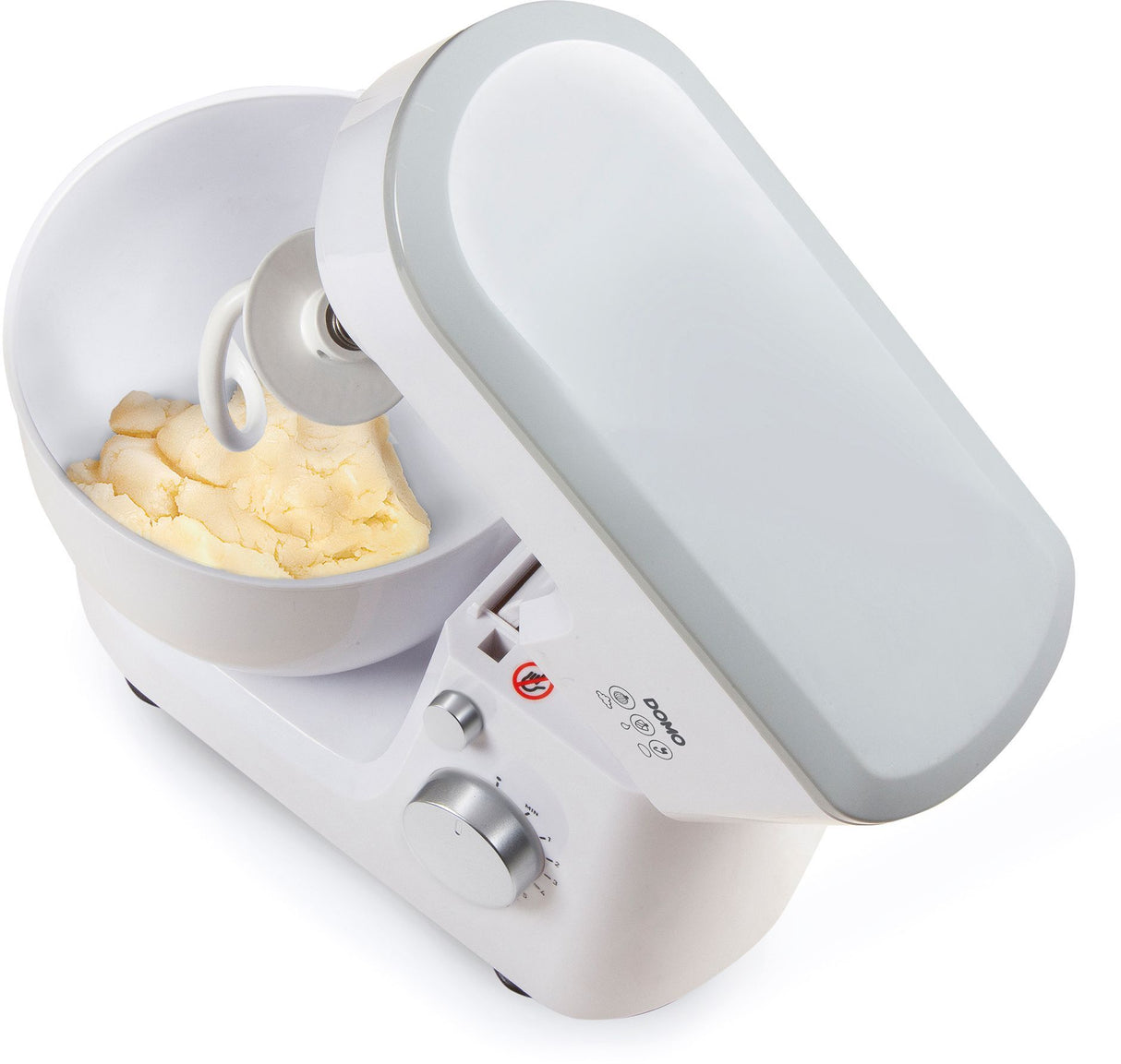 Robot pâtissier - DOMO - DO9241KR - 600 W - 6 vitesses - 4 L - Blanc