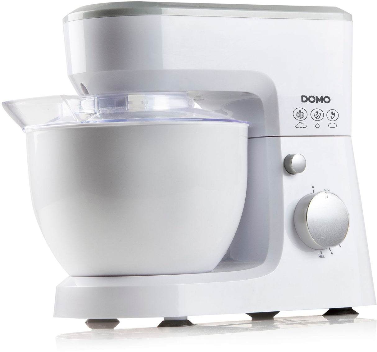 Robot pâtissier - DOMO - DO9241KR - 600 W - 6 vitesses - 4 L - Blanc