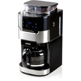 Cafetiere filtre avec moulin intégré - DOMO - DO721K - 900 W - 1,5 L - 12 tasses - 200 g de grains - Ecran LCD - 3 intensités -
