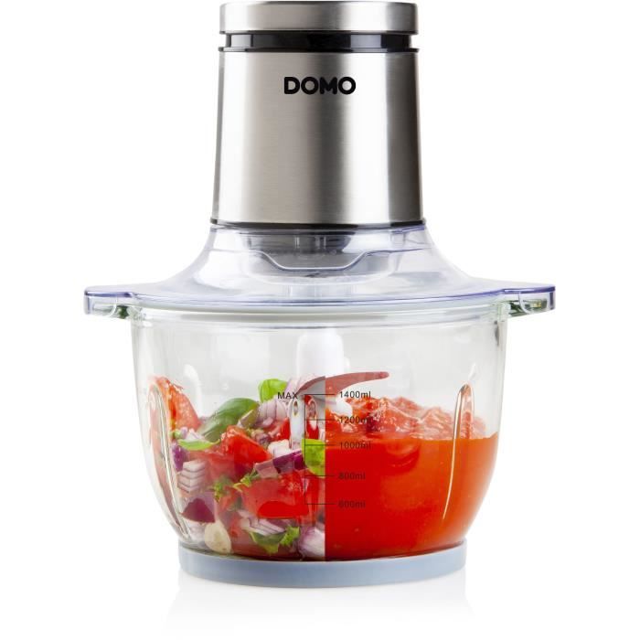 Maxi chopper - DOMO - DO9244MC - 400 W - 1400 ml - Stainless steel blades - Graduated bowl