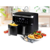 Friteuse sans huile DOMO - DO537FR - Double cuve - Capacité 8L - Jusqu'a 200° - 8 programmes de cuisson - 2850W