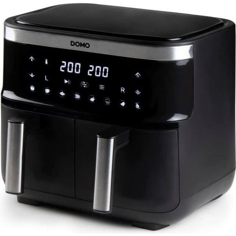 Friteuse sans huile DOMO - DO537FR - Double cuve - Capacité 8L - Jusqu'a 200° - 8 programmes de cuisson - 2850W