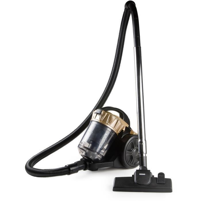Aspirateur traineau sans sac - DOMO - DO7297S - 700 W - 2,5 L - 79 dB - Noir / Or