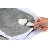 Chauffe-lit Èlectrique 1 personne DOMO - 6 Niveaux de chaleur - Molleton de flanelle - 150x80 cm - Gris