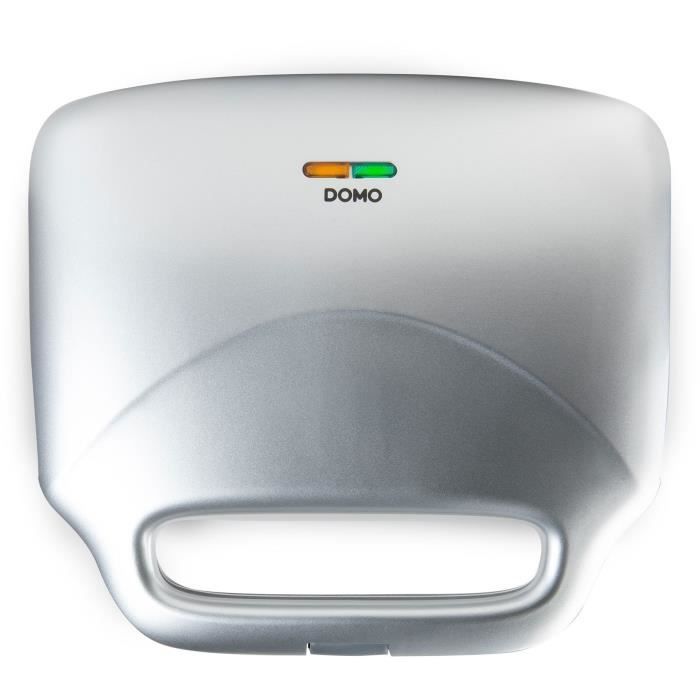 Appareil a croque-monsieur DOMO - DO9267C - Plaques XXL - Revetement anti-adhésif - 900W