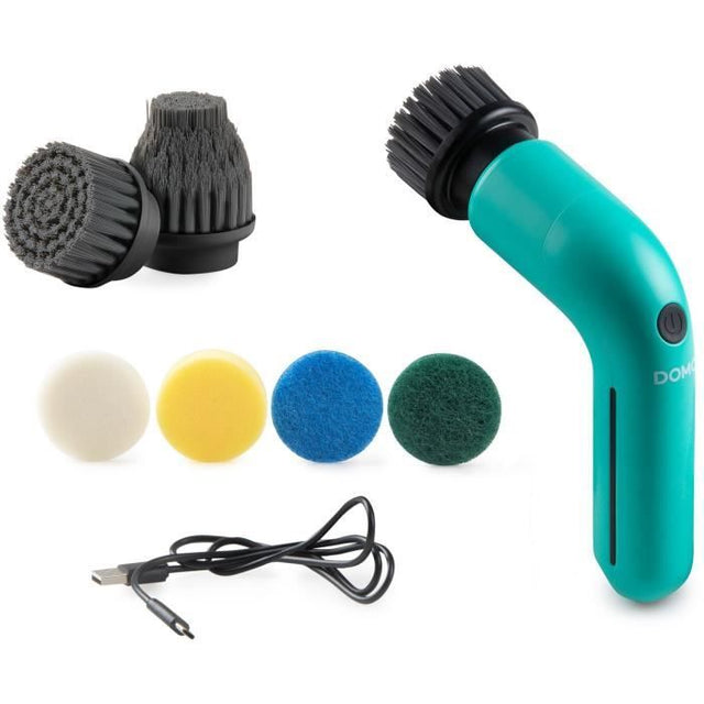 Brosse de nettoyage rotative sans fil - DOMO - DO248SB - 3,7 V - 60 min - 2 vitesses - Bleu