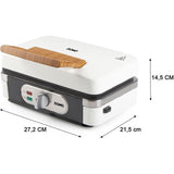 Appareil 3-en-1 - DOMO - DO9277C - Croque - gaufre - gril - 1100 W - Blanc