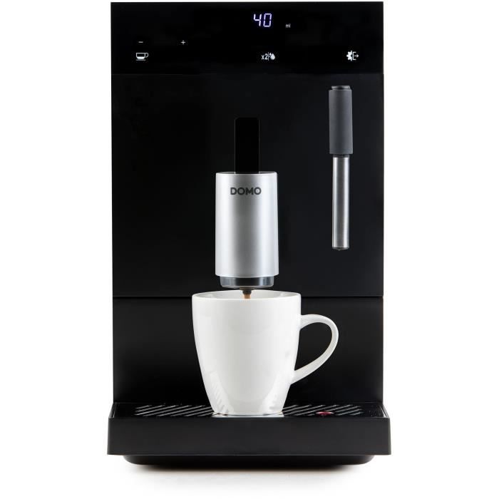 Machine a expresso automatique avec broyeur - DOMO - DO1150K - 1350 W - 19 bar - 125 g café - Noir