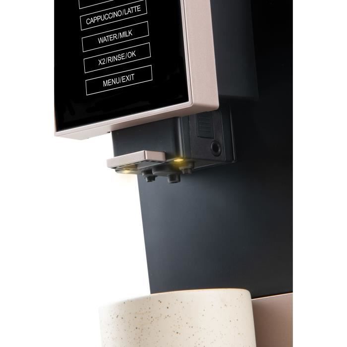 Machine a expresso automatique avec broyeur DOMO DO743K – 19 bar – 6 recettes café – 1350 W – Noir
