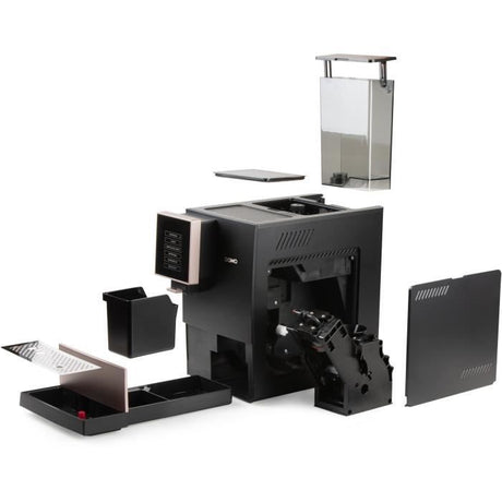 Machine a expresso automatique avec broyeur DOMO DO743K – 19 bar – 6 recettes café – 1350 W – Noir