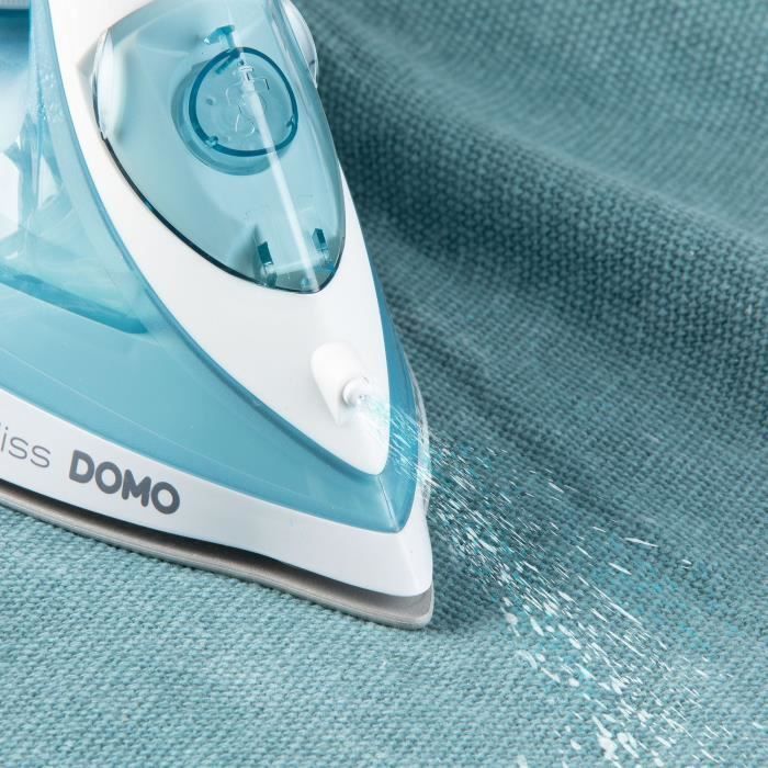 Fer a repasser vapeur - DOMO - DO7060S CeraGliss - 2400 W - 40 g/min - 320 ml - Bleu / Blanc