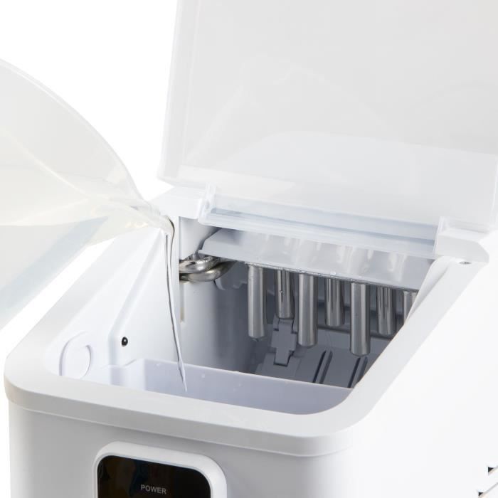 Machine a glaçons - DOMO - DO9292IB - Fonction autonettoyante - Portable - 12 kg/ 24h - Blanc
