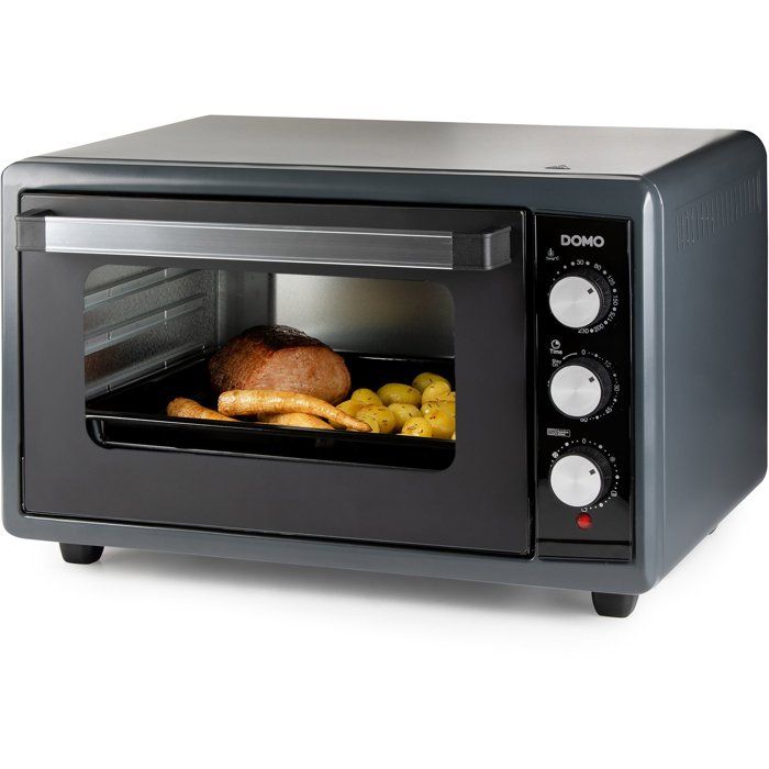 Four électrique multifonction XXL - DOMO - DO808GO 6 50 L - Noir - 2000 W- Jusqu'a 230° - Minuterie 90 min - 4 fonctions de chaleur