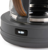 Cafetiere filtre - DOMO - DO754K - 1,25 L - 10 tasses - Gris / Bois