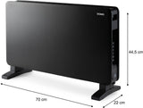 Convecteur de chauffage - 2000 W - Domo - DO7355CH - Wifi + télécommande - Fonction éco - Silencieux - Ecran led - Noir