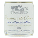Domaine de Baure 2025 Sainte-Croix-du-Mont - Vin blanc de Bordeaux