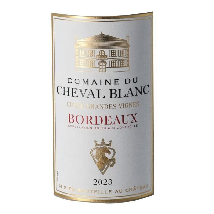 Domaine du Cheval Blanc Cuvée Grandes Vignes 2023 Bordeaux - Vin rouge de Bordeaux