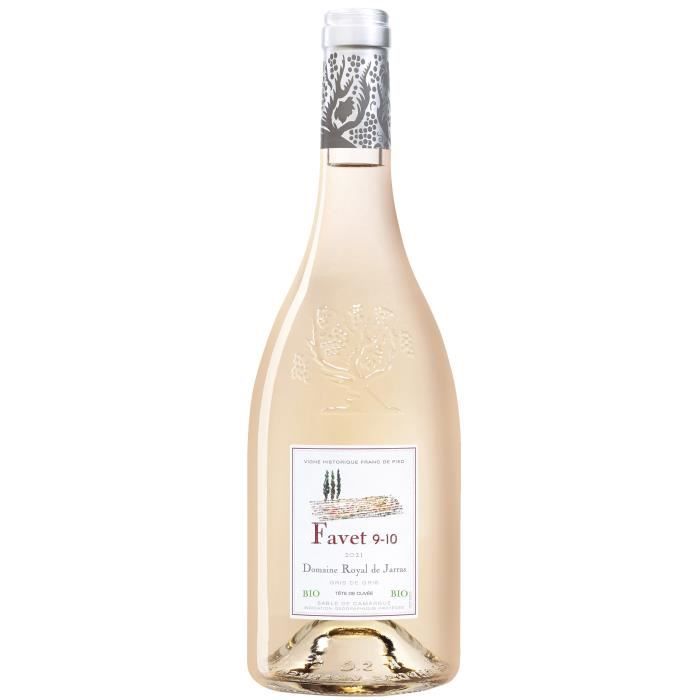 Domaine Royal de Jarras Favet 9-10 2021 Sable de Camargue - Vin rosé de Languedoc - Bio