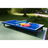 Set mini table de ping pong - SCHILDKRÖT - Mini-table 68x33x9 cm - 2 mini-raquettes PVC - Balle ABS - Filet - Table pliable