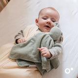 doomoo Doudou Bébé You&Me - Doudou Réversible et Réconfortant - Fourni avec 2 Corps pour Transporter l'Odeur du Parent, Vert