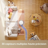 MOVA M1 - Robot Aspirateur Laveur 2 en 1 - 4500Pa - Navigation Intelligente par SoF LiDAR - Brosse multi-surfaces