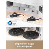 DREAME L40 Ultra Robot Aspirateur Laveur avec Serpilliere Amovible et relevable - Brosse latérale Extensible et relevable -11 000 Pa
